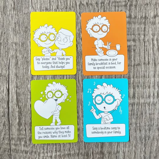 Open the Joy Kindness Mission Cards Set, 2ct.
